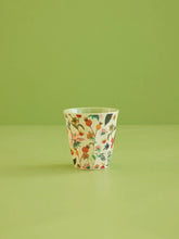 Load image into Gallery viewer, Medium Melamine Cup - Winter Rosebuds Print
