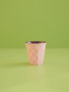 Medium Melamine Cup - Graphic Flower Print