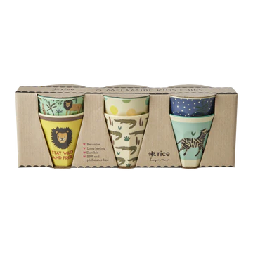 Melamine Small Cups Set Of 6 - Jungle by Rice dk