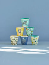 Load image into Gallery viewer, Melamine Small Cups Set Of 6 - Jungle by Rice dk
