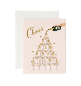 Champagne Tower Cheers! Card by Rifle Paper Co.
