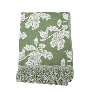Kate Heiss Throw in Woodland Green
