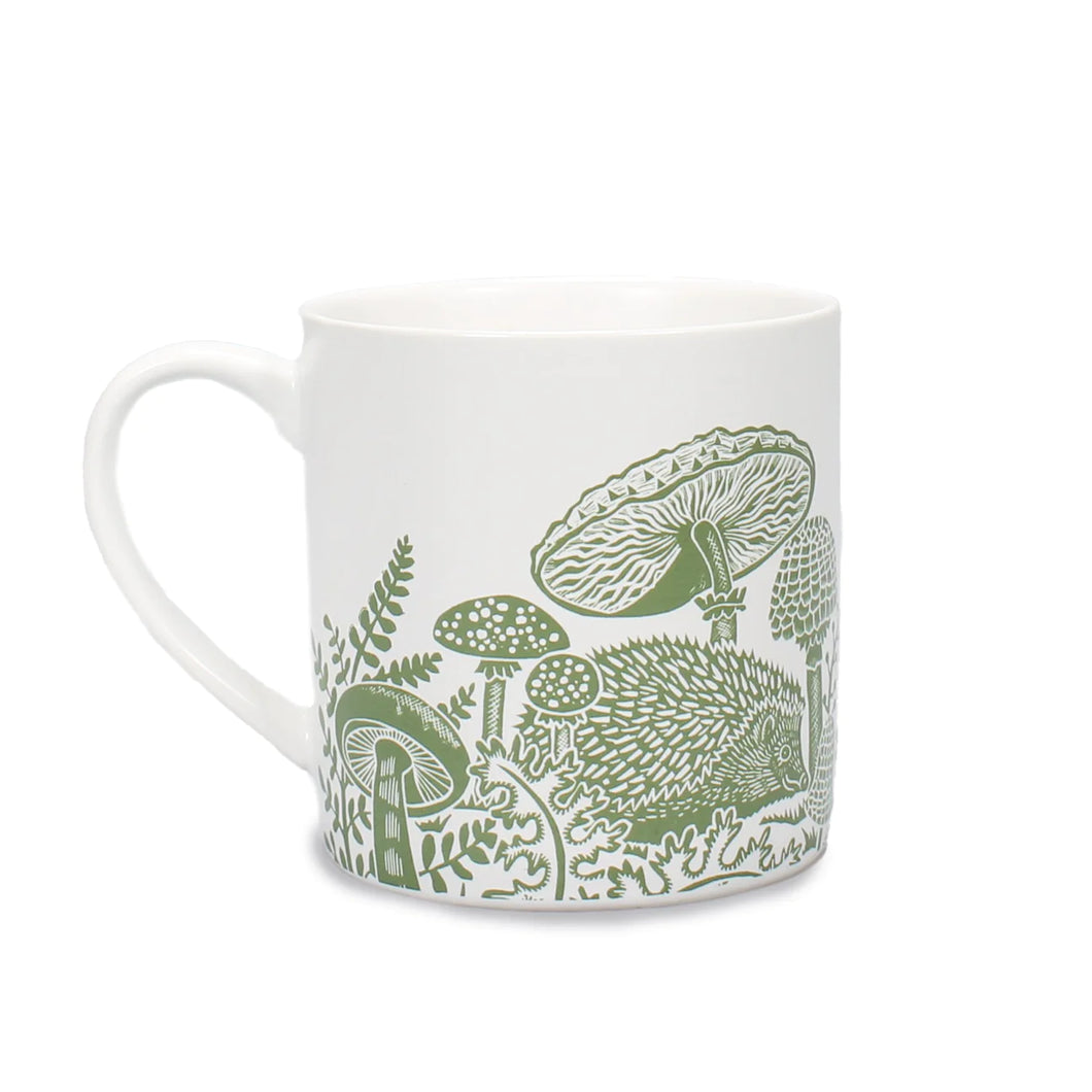 mug by Kate Heiss in woodland green