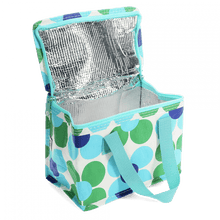 Load image into Gallery viewer, Blue and Green Daisy Lunch Bag by Rex London

