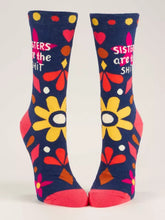 Load image into Gallery viewer, Sisters are the Shit Women’s Crew Socks by Blue Q
