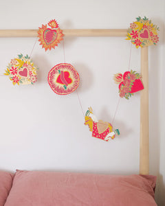 East End Press Paper Garland- Hearts