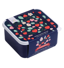 Load image into Gallery viewer, A Lovely Little Company - Set Of 4 Lunch &amp; Snack Boxes - Strawberries
