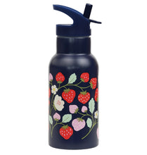 Load image into Gallery viewer, A Lovely Little Company Kids Stainless Steel Water Bottle - Strawberries
