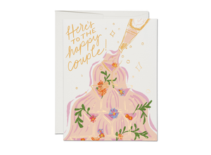 Here’s to The Happy Couple Wedding Card by Red Cap Cards