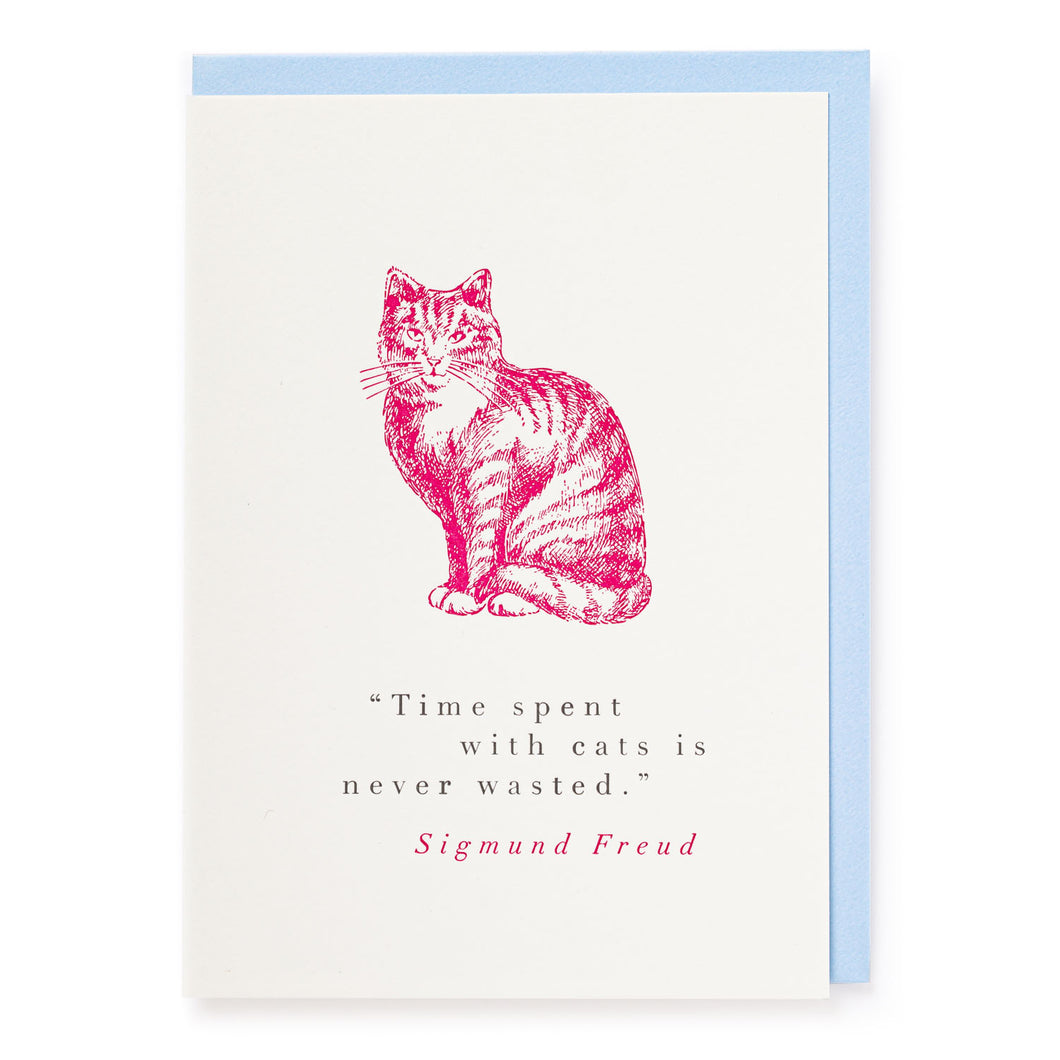 Archivist Greetings Card - Time With Cats