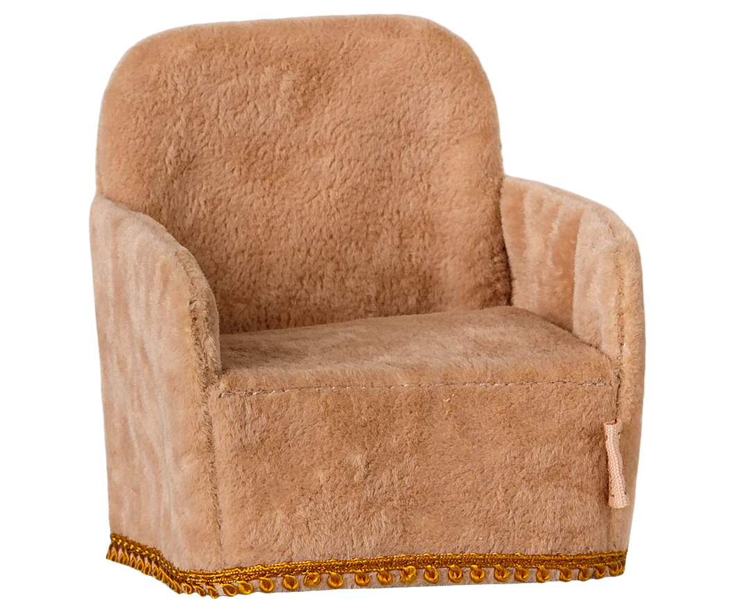 Maileg Chair Mouse - Powder Velvet