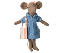 Load image into Gallery viewer, Maileg - Denim Dress &amp; Bag - Mum Mouse
