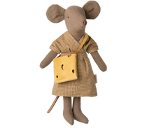Load image into Gallery viewer, Maileg Mum Mouse - Checked Dress
