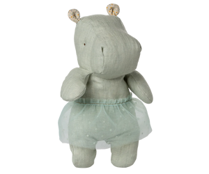Maileg Safari Friends - Small Hippo With Short - Mint