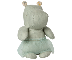 Maileg Safari Friends - Small Hippo With Short - Mint