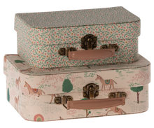Load image into Gallery viewer, Maileg - Set Of 2 Fabric Covered Suitcases
