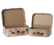 Load image into Gallery viewer, Maileg - Set Of 2 Fabric Covered Suitcases
