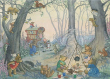 Load image into Gallery viewer, Teddy Bear Camp Greetings Card by The Porch Fairies
