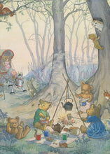 Load image into Gallery viewer, Teddy Bear Camp Greetings Card by The Porch Fairies
