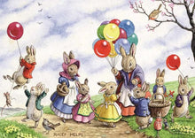 Load image into Gallery viewer, Balloon Lady Greetings Card by The Porch Fairies
