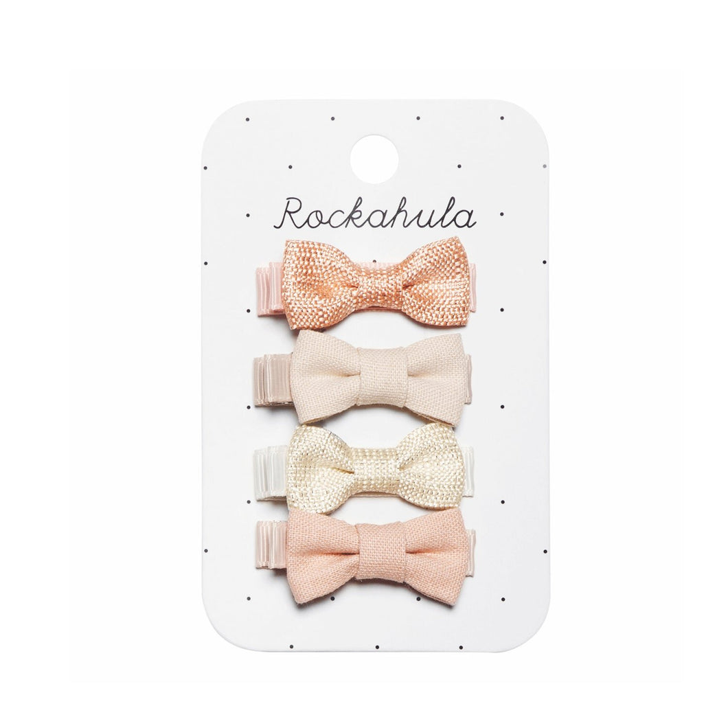 Rockahula Kids Mini Bow Hair Clip Set - Linen