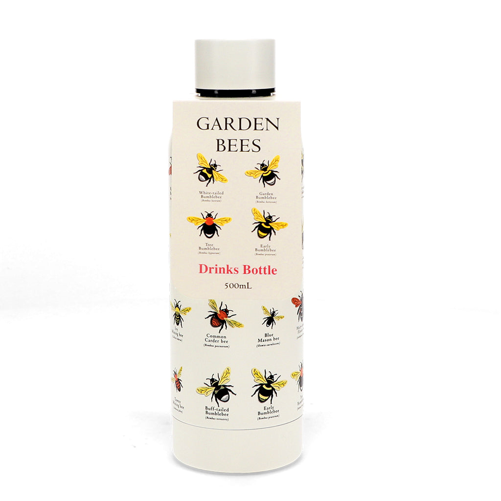 Stainless Steel Drinking Bottle 500ml - Garden Bees