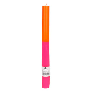 Talking Tables - Dinner Candle - Orange/Pink