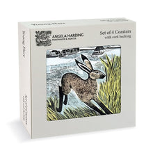 Load image into Gallery viewer, Angela Harding Set of 4 Coasters - Young Hare
