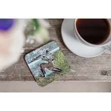 Load image into Gallery viewer, Angela Harding Set of 4 Coasters - Young Hare

