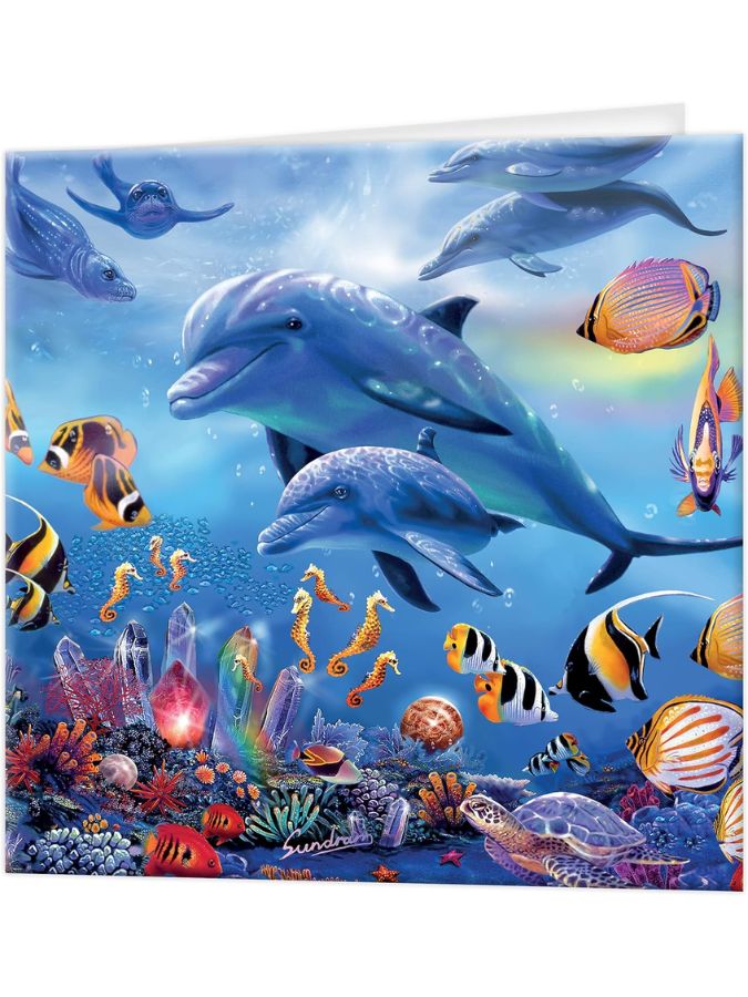 Seahorse Kingdom - 3D Greetings Card