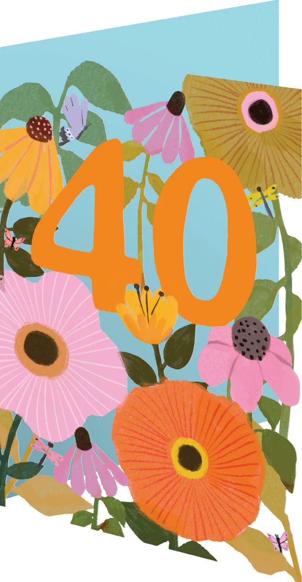 40 Floral Lasercut Card - Roger La Borde