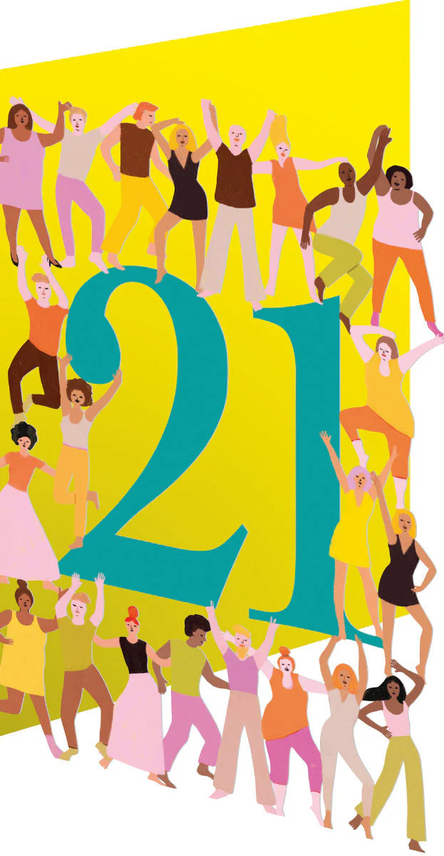 21 Dancers Lasercut Card - Roger La Borde