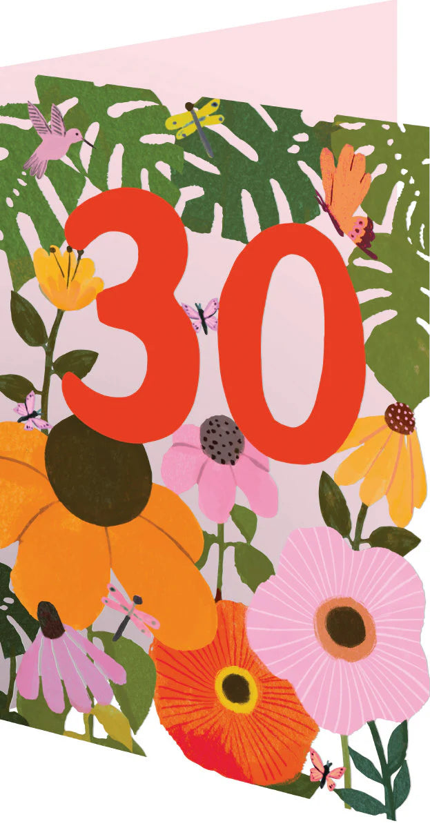 30 Floral Lasercut Card - Roger La Borde