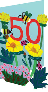50 Bees Lasercut Card - Roger La Borde
