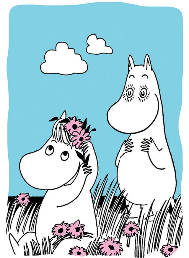 Dazzled Moomin Letterpress Card