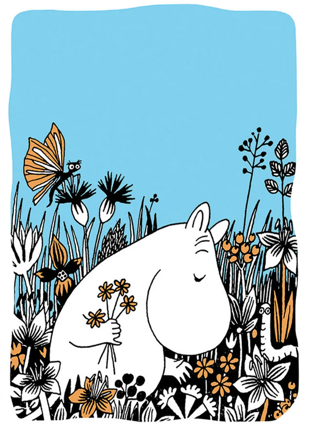 Moomin Flower Field Letterpress Card
