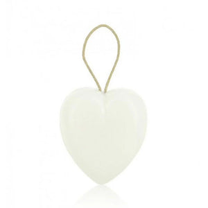 French White Heart Soap with Cord