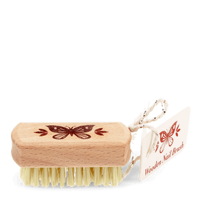 Wooden travel nail brush - Butterfly