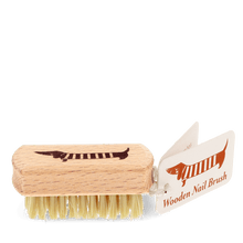Load image into Gallery viewer, Wooden travel nail brush - Sausage dog
