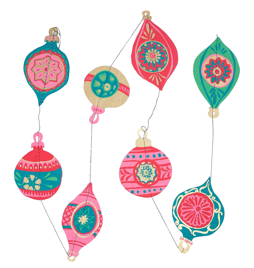 East End Press Vertical Garland - Baubles