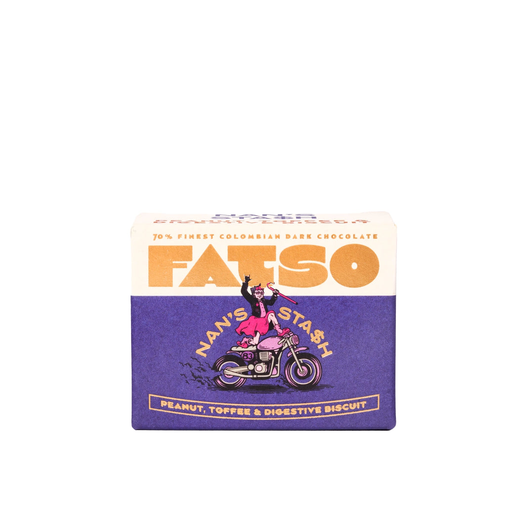 Fatso Mini Bar 40g - Dark chocolate - Nan’s Stach