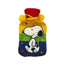 Load image into Gallery viewer, Hot Water Bottle - Snoopy Rainbow
