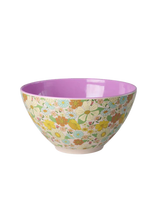 Load image into Gallery viewer, Melamine Salad Bowl - Flower Power
