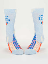Load image into Gallery viewer, Sorry I Stopped Listening Men’s Crew Socks by Blue Q
