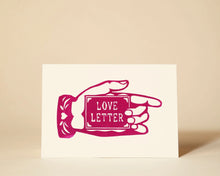 Load image into Gallery viewer, Love Letter Lino Cut Greeting Card
