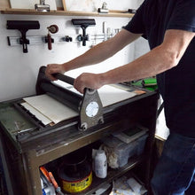 Load image into Gallery viewer, Mon Amour Lino Cut Greeting Card
