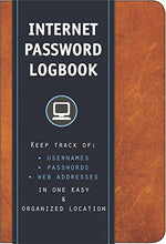 Load image into Gallery viewer, Internet Password Logbook
