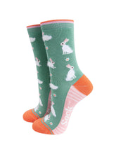Load image into Gallery viewer, Women’s Socks - Fluffy Bunny
