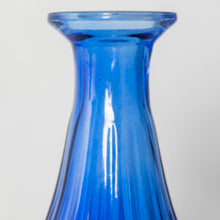 Load image into Gallery viewer, Scalloped Glass Vase - Cobalt Blue
