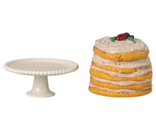 Load image into Gallery viewer, Maileg Party Cake and Cake Stand - Mouse
